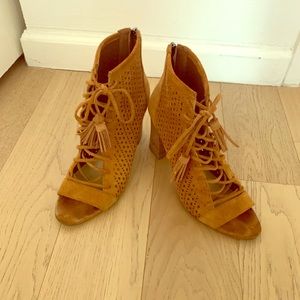 Marc Fisher Cognac Booties